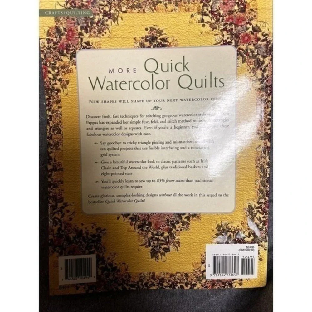 More Quick Watercolor Quilts‎ Paperback Book Quilting Patterns